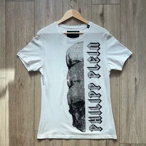 Philipp Plein Studded Half Skull T-shirt